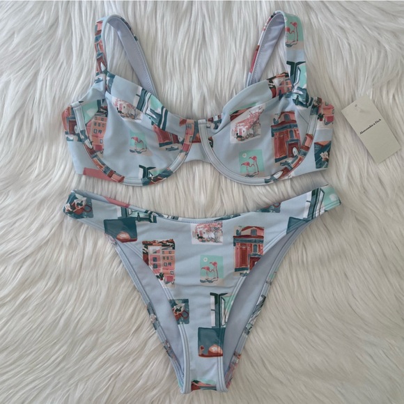 Abercrombie & Fitch Other - wide strap underwire cheeky bikini
